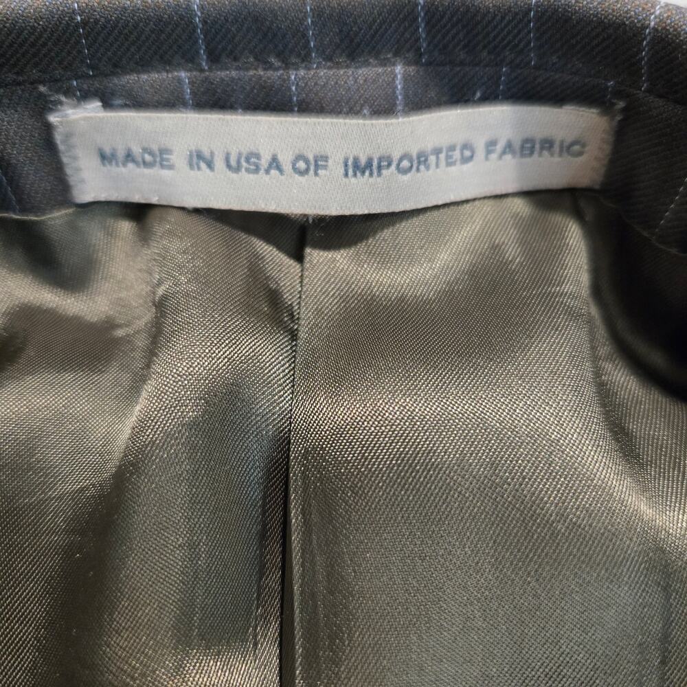 Joseph Abboud 100% Wool Pinstripe Suit Jacket Blazer Made in USA Size 40R - Picture 4 of 10